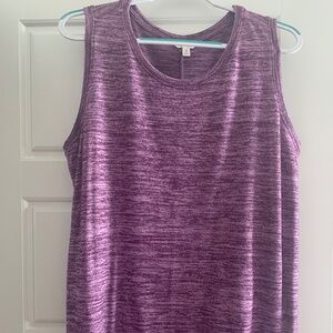 Women’s Plus Purple Sleeveless Top